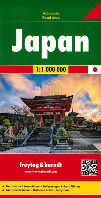 Japonia 1:1 000 000. Mapa samochodowo-turystyczna wydawnicta Freytag & Berndt. Okładka 1