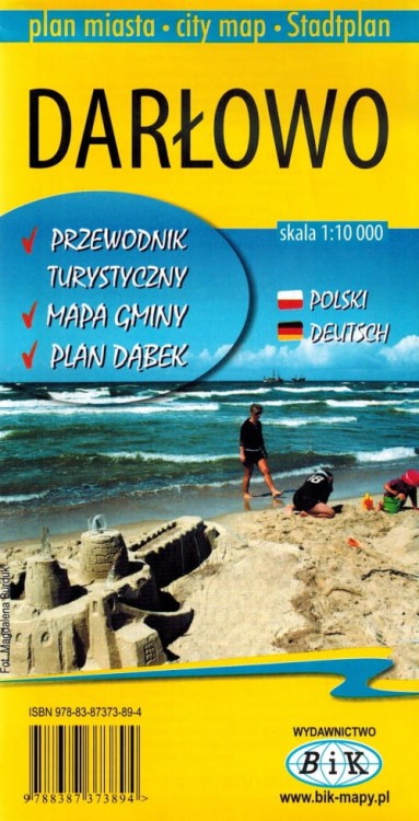 Darłowo. Mapa turystyczna / Plan miast wydawnictwa BiK. Okładka