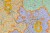 Niemcy 1:750 000. Mapa ścienna administracyjna z kodami pocztowymi. Wydawnictwo: Stiefel. Fragment 5