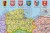 Polska. Mapa fizyczna i administracyjna. Podkładka na biurko. Fragment 6