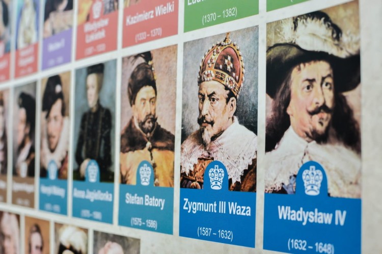 Polska. Regiony historyczne / Poczet królów i książąt polskich. Podkładka na biurko. Fragment 13