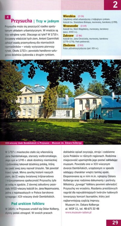 Województwo świętokrzyskie. Przewodnik + atlas wydawnictwa Demart. Przykładowa strona 1