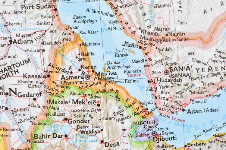 Afryka. Mapa polityczna w wersji magnetycznej. Wydawnictwo: National Geographic. Fragment 3