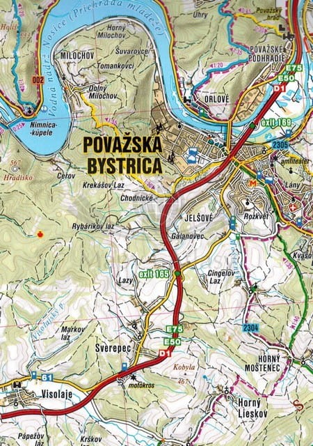 Mała i Wielka Fatra. Mapa turystyczna 226 wydawnictwa Shocart. Fragment 2