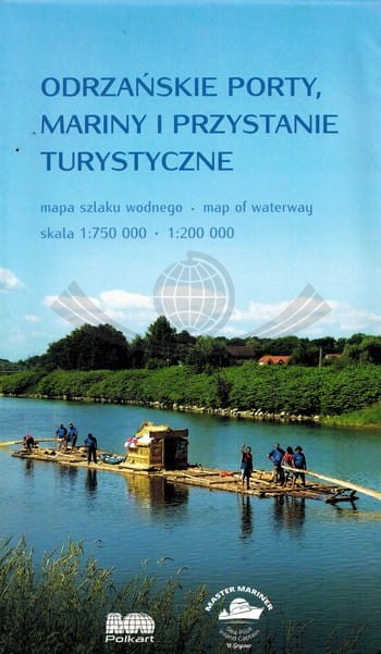 Odrzańskie porty, mariny i przystanie turystyczne / Odra. Mapa turystyczna szlaku wodnego