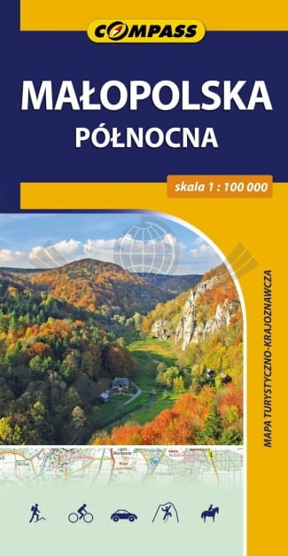 Małopolska Północna 1:100 000. Mapa turystyczna. Compass