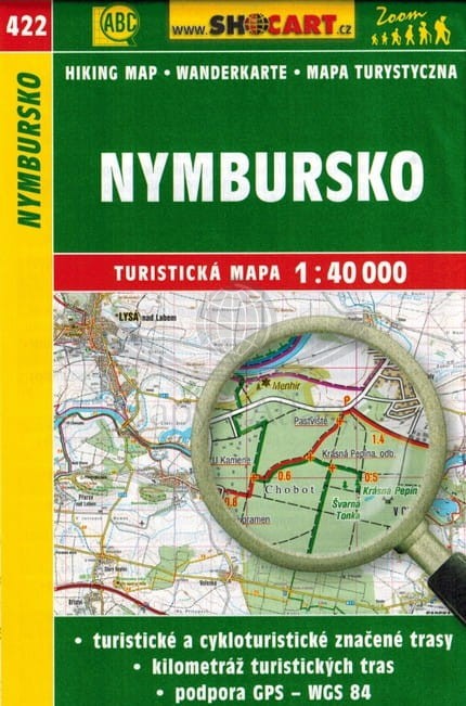 Okolice Nymburku / Nymbursko. Mapa turystyczna 422. Shocart