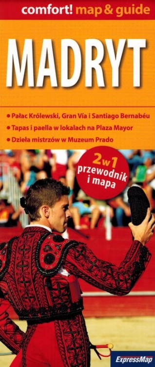 Madryt. Laminowana mapa turystyczna / Plan miasta + Miniprzewodnik wydawnictwa ExpressMap. Okładka
