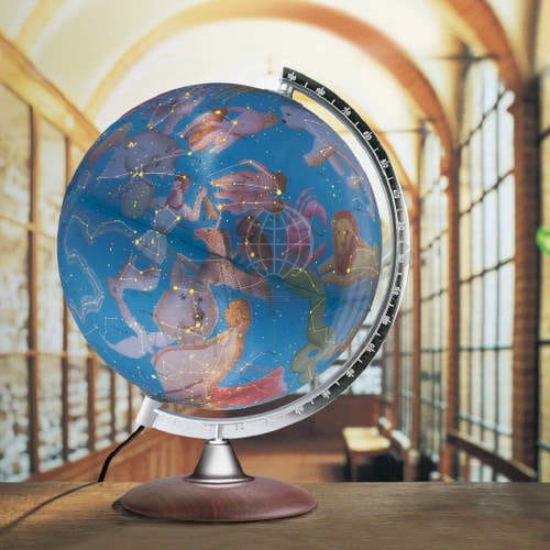 Globus nieba. Stellare Plus 30 cm. Podświetlany. Producent: Nova Rico. Przykład aranżacji