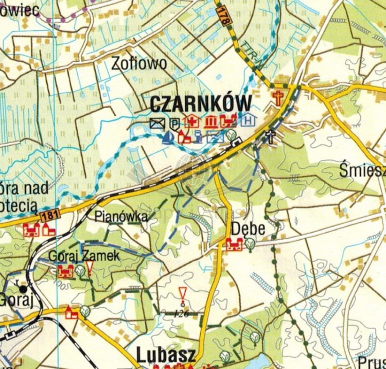 Puszcza Notecka. Mapa turystyczna wydawnictwa BiK. Fragment 2
