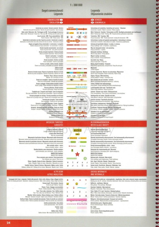 Hiszpania i Portugalia 1:300 000. Atlas samochodowo-turystyczny wydawnictwa Marco Polo. Przykładowe strony 6