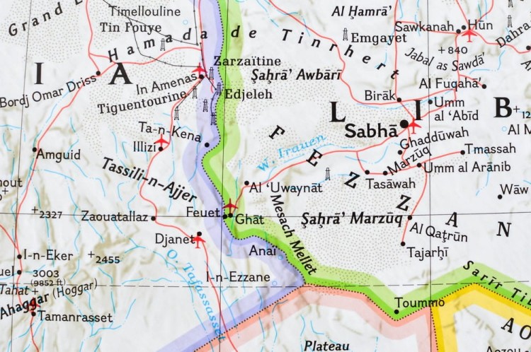 Afryka. Mapa ścienna polityczna wydawnictwa National Geographic. Fragment 2
