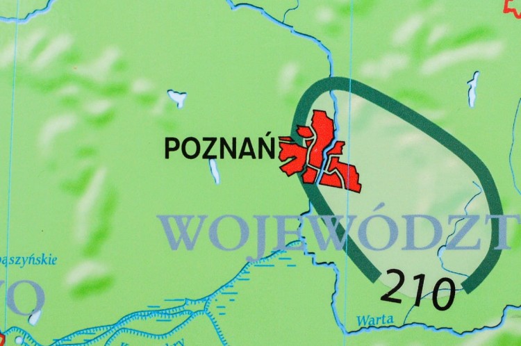 Polska. Mapy klimatyczne Polski. Mapa ścienna wydawnictwa Meridian. Fragment 3