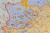 Niemcy 1:750 000. Mapa ścienna administracyjna z kodami pocztowymi. Wydawnictwo: Stiefel. Fragment 4