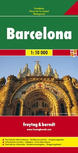 Barcelona. Mapa/ Plan miasta wydawnictwa Freytag & Berndt. Okładka