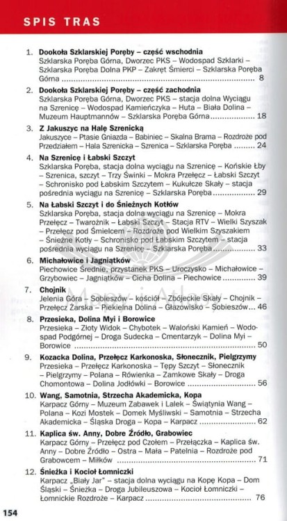 Karkonosze. Ilustrowany przewodnik z mapami wydawnictwa Galileos. Spis treści 1