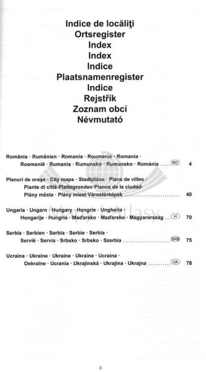 Rumunia północno-zachodnia / Transylwania. Mapa samochodowo-turystyczna wydawnictwa Freytag & Berndt. Fragment