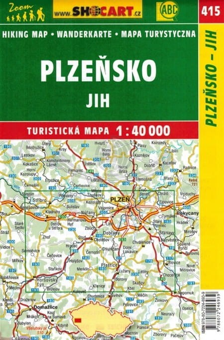 Pilzno i okolice, część południowa mapa turystyczna wydawnictwa Shocart. Okładka tył