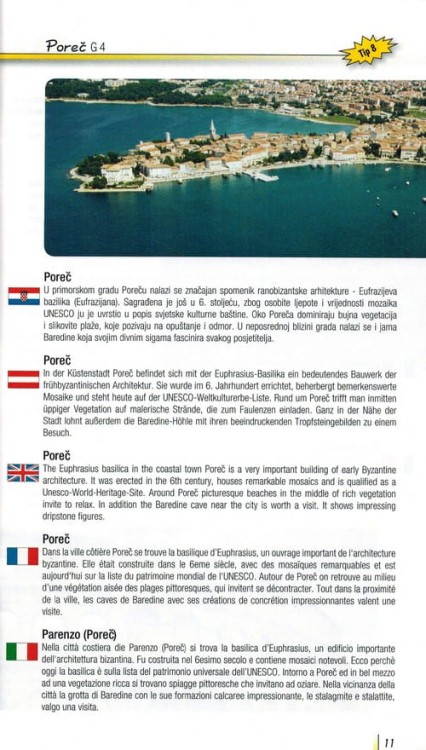 Istria. Mapa samochodowo-turystyczna / Plan miasta wydawnictwa Freytag & Berndt. Mini przewodnik - przykładowa strona 1