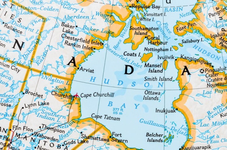 Ameryka Północna i Południowa 1:19 100 000. Mapa ścienna polityczna wydawnictwa National Geographic. Fragment 4