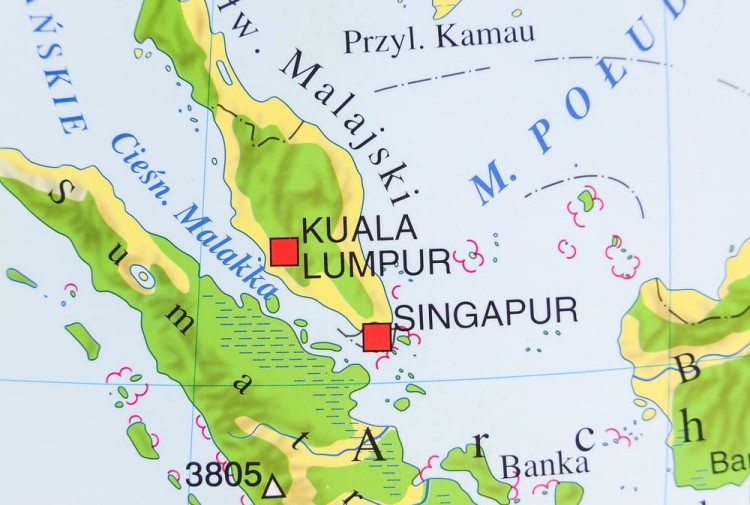 Azja. Dwustronna mapa ścienna. Strona krajobrazowa, fragment 7