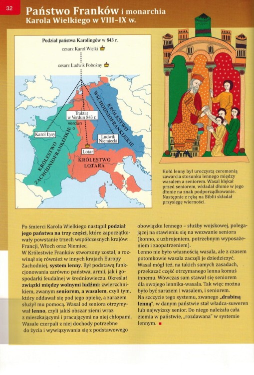Atlas historyczny dla klas 5-8 szkoły podstawowej wydawnictwa Demart. Przykładowa strona 2