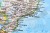 Ameryka Północna i Południowa 1:19 100 000. Mapa polityczna w ramie drewnianej.  Wydawnictwo: National Geographic. Fragment 8