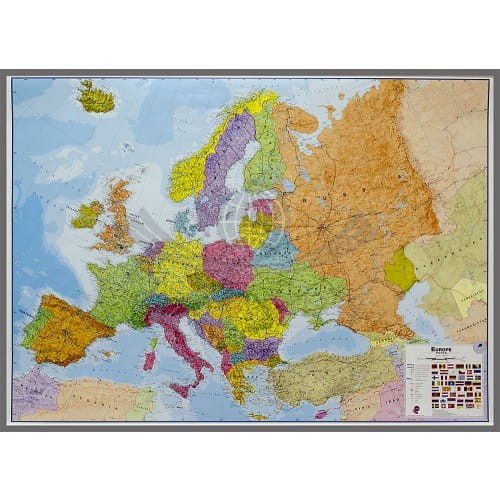 Europa 1:4 300 000. Mapa polityczno-drogowa. Wersja do wpinania. MI