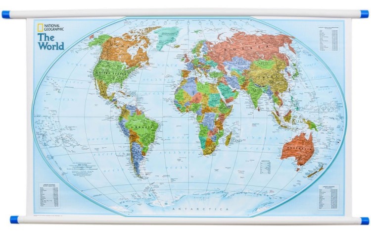 Świat 1:42 334 000. Mapa ścienna polityczna Explorer. Wydawnictwo: National Geographic