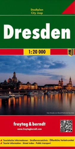 Drezno. Mapa/ Plan miasta wydawnictwa Freytag & Berndt. Okładka
