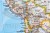 Ameryka Północna i Południowa 1:19 100 000. Mapa polityczna w ramie drewnianej.  Wydawnictwo: National Geographic. Fragment 10