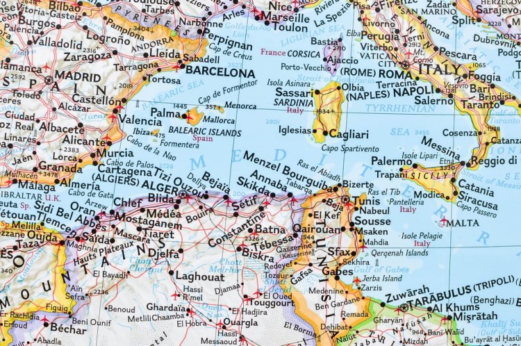 Afryka. Mapa polityczna w wersji do wpinania. Wydawnictwo: National Geographic. Fragment 2