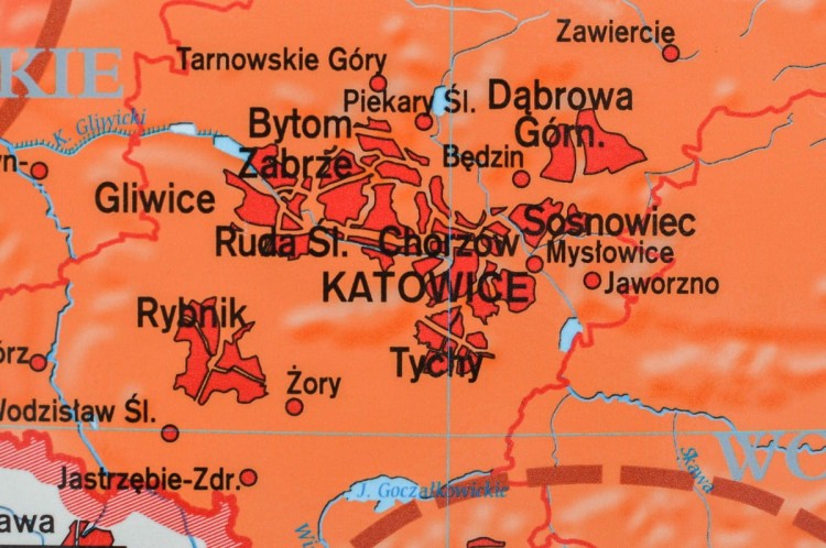 Polska. Mapy klimatyczne Polski. Mapa ścienna wydawnictwa Meridian. Fragment 2