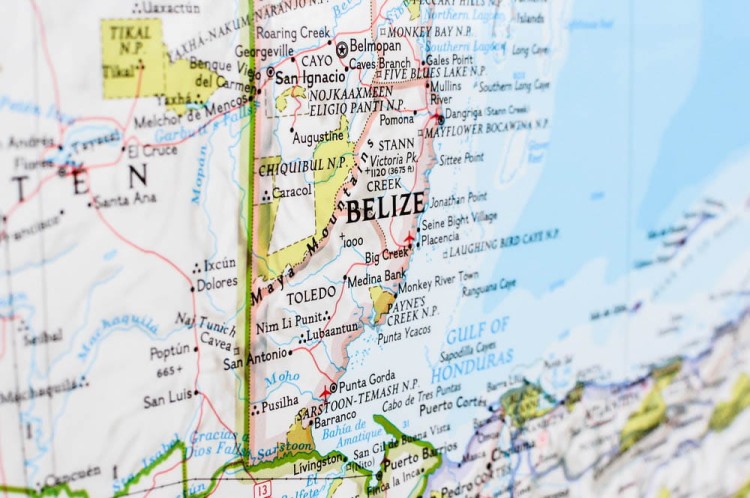 Ameryka Środkowa (Centralna). Mapa ścienna polityczna wydawnictwa National Geographic. Fragment 5