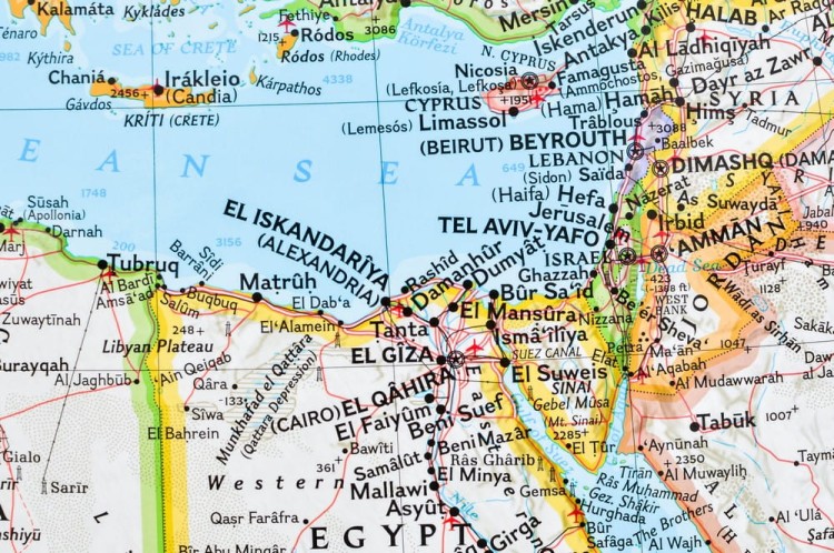Afryka. Mapa ścienna polityczna wydawnictwa National Geographic. Fragment 9