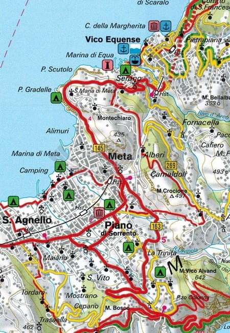 Zatoka Neapolitańska 1:50 000. Neapol, Ischia, Capri, Amalfitana. Mapa samochodowo-turystyczna wydawnictwa Freytag & Berndt. Fragment 1
