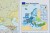 Europa. Mapa polityczna i fizyczna. Mapa ścienna. Fragment 11