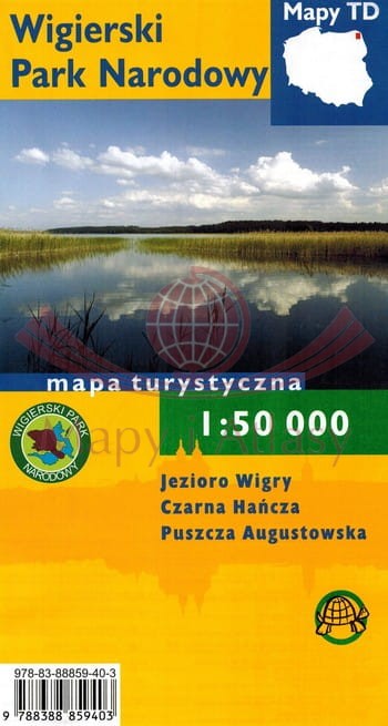 Wigierski Park Narodowy 1:50 000. Mapa turystyczna. TD Mapy