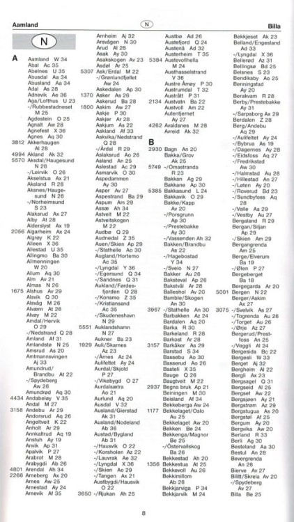 Norwegia Południowa. Oslo, Bergen, Stavanger 1:250 000. Mapa samochodowo-turystyczna /1/  wydawnictwo Freytag & Berndt. 
Informator - fragment