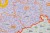 Niemcy 1:750 000. Mapa ścienna administracyjna z kodami pocztowymi. Wydawnictwo: Stiefel. Fragment 7
