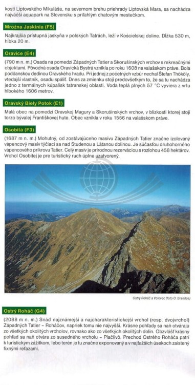 Tatry Zachodnie. Mapa turystyczna 1096 wydawnictwa Shocart. Informator