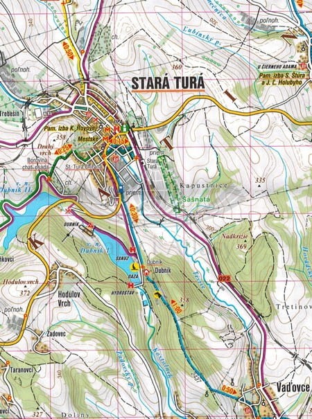 Białe Karpaty, Góry Inowieckie / Biele Karpaty, Povazsky Inovec. Mapa turystyczna 1074 wydawnictwa Shocart. Fragment 1