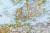 Europa 1:8 399 000. Mapa polityczna w ramie drewnianej. Wydawnictwo: National Geographic. Fragment 2