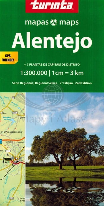 Alentejo 1:300 000. Mapa samochodowo-turystyczna SR3. Turinta