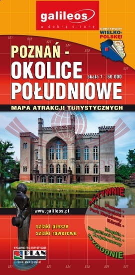 Poznań - okolice południowe. Mapa turystyczna. Galilleos