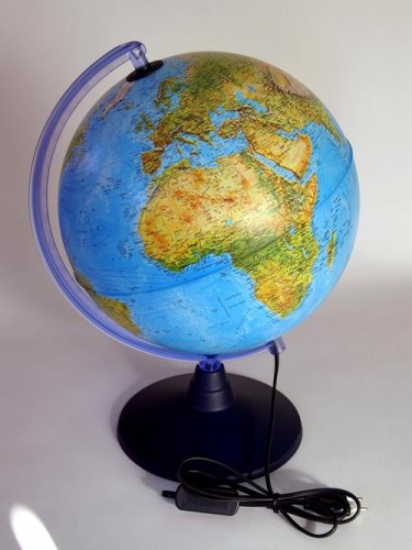 Globus Elite 26 cm. Fizyczny i polityczny, podświetlany. Producent: Nova Rico. Cały 2