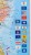 USA 1:5 500 000. Mapa kodowa w ramie drewnianej. Wydawnictwo: Stiefel. Fragment 7
