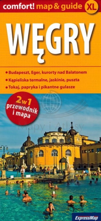 Węgry. Laminowana mapa samochodowo-turystyczna + Miniprzewodnik wydawnictwa ExpressMap. Okładka