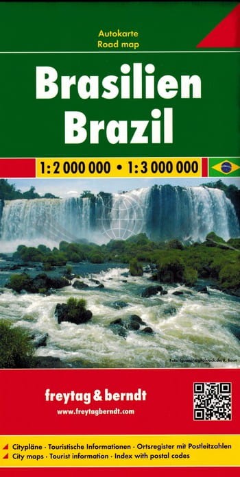 Brazylia 1:2 000 000 / 1:3 000 000. Mapa samochodowa. Freytag & Berndt