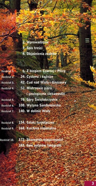 Województwo świętokrzyskie. Przewodnik + atlas wydawnictwa Demart. Spis treści